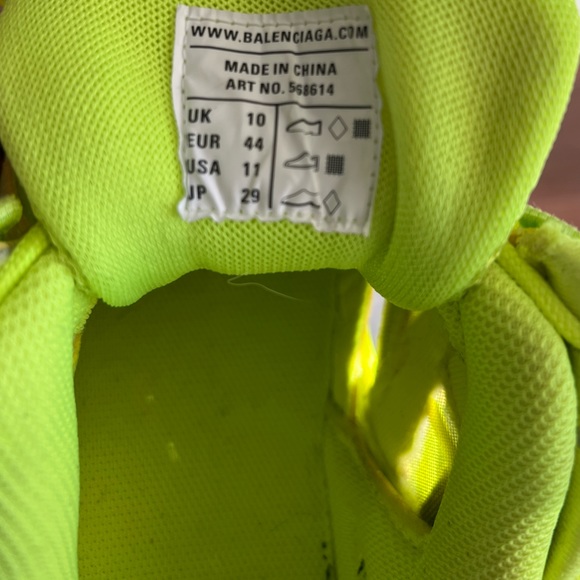 Balenciaga Flourescent Yellow Track Sneakers - Picture 4 of 5